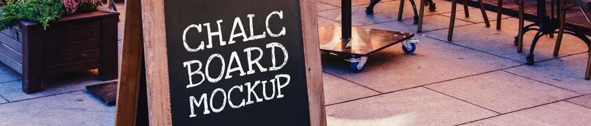 Free Chalkboard Mockup (PSD)