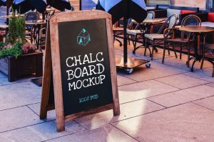 Free Chalkboard Mockup (PSD)