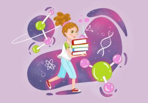 Free Chemistry Experiments Illustration (PSD)