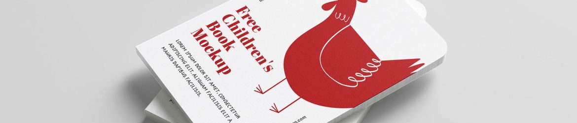 Free Children Book Mockup (PSD)