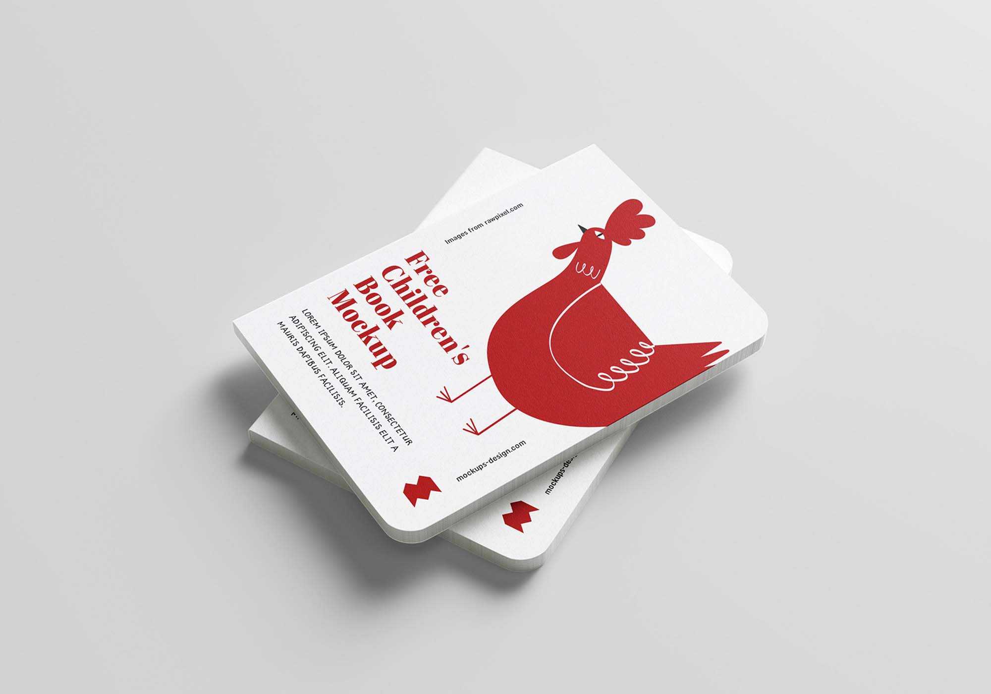Free Children Book Mockup (PSD)