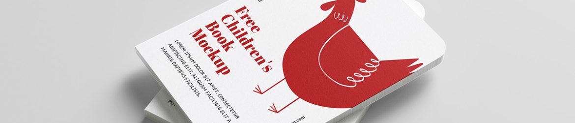 Free childrens book mockup
