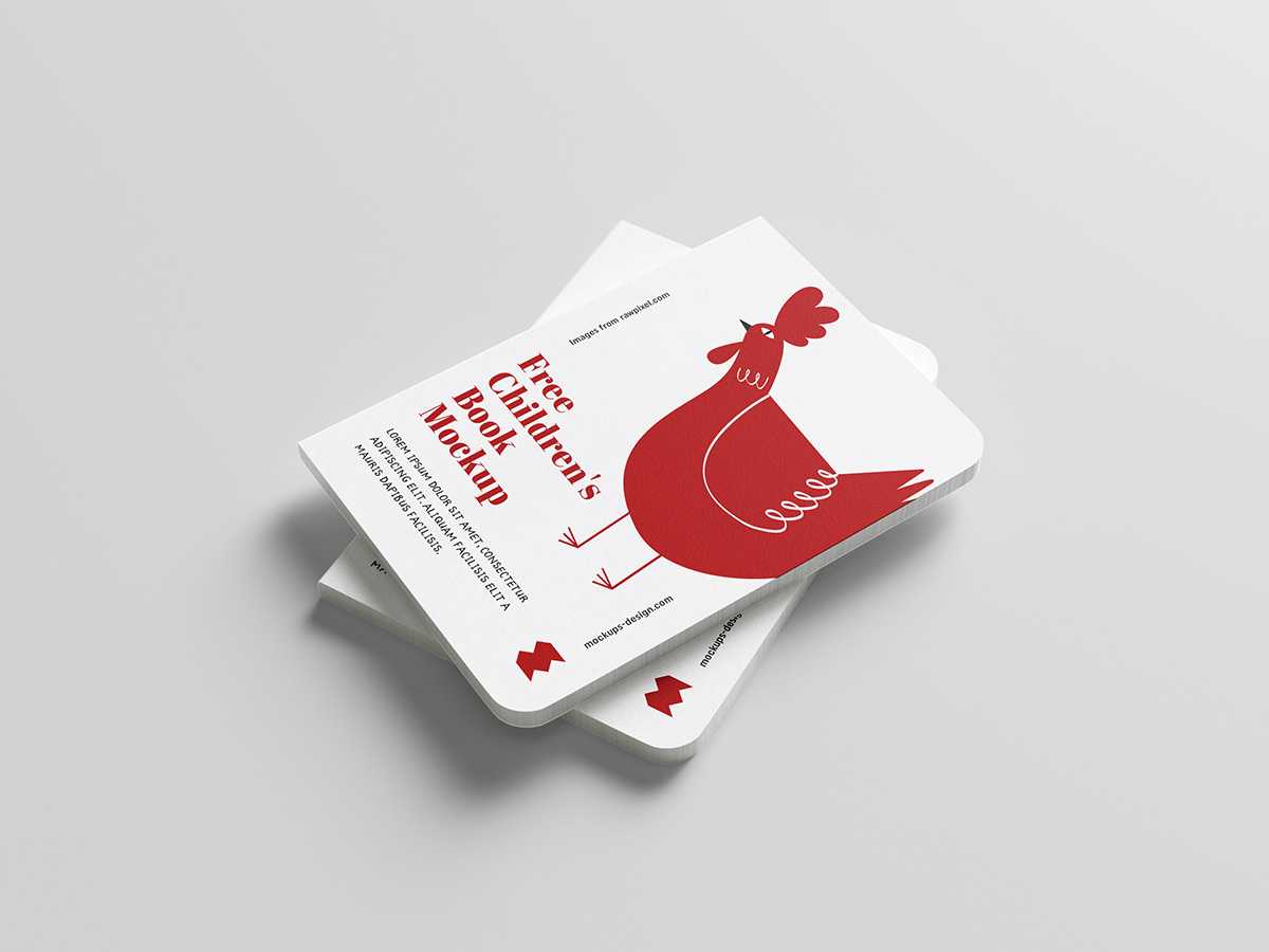 Free childrens book mockup