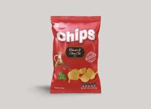 Free Chips Packet Mockup (PSD)