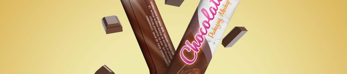 Free Chocolate Bar Packaging Mockup (PSD)