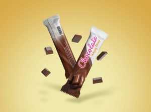 Free Chocolate Bar Packaging Mockup (PSD)