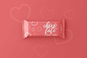 Free Chocolate Bar Packaging Mockup (PSD)