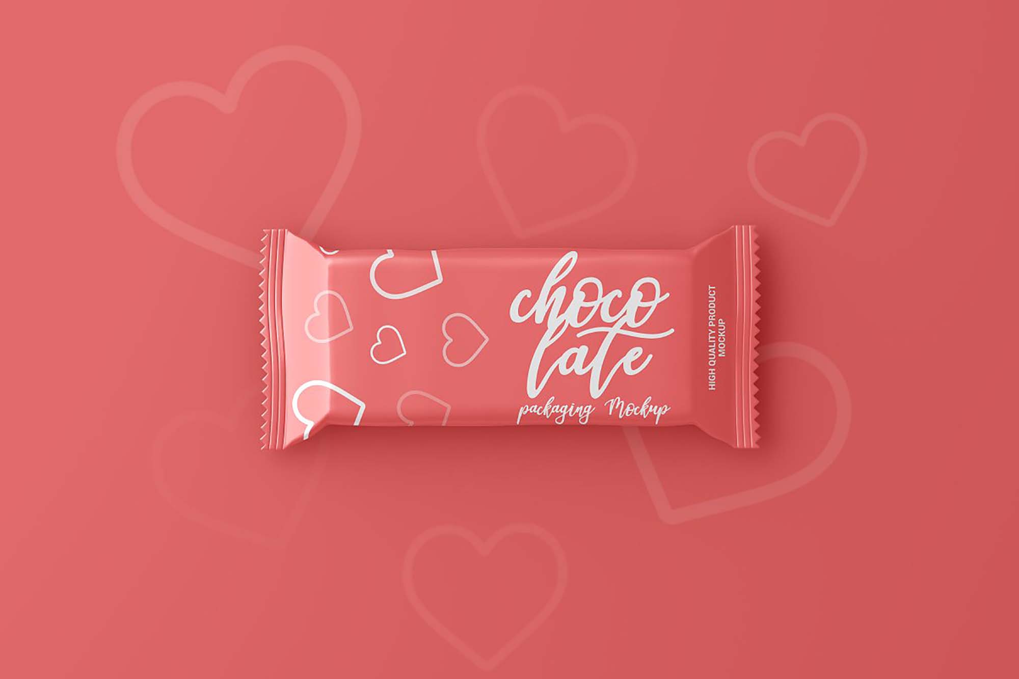 Free Chocolate Bar Packaging Mockup (PSD)