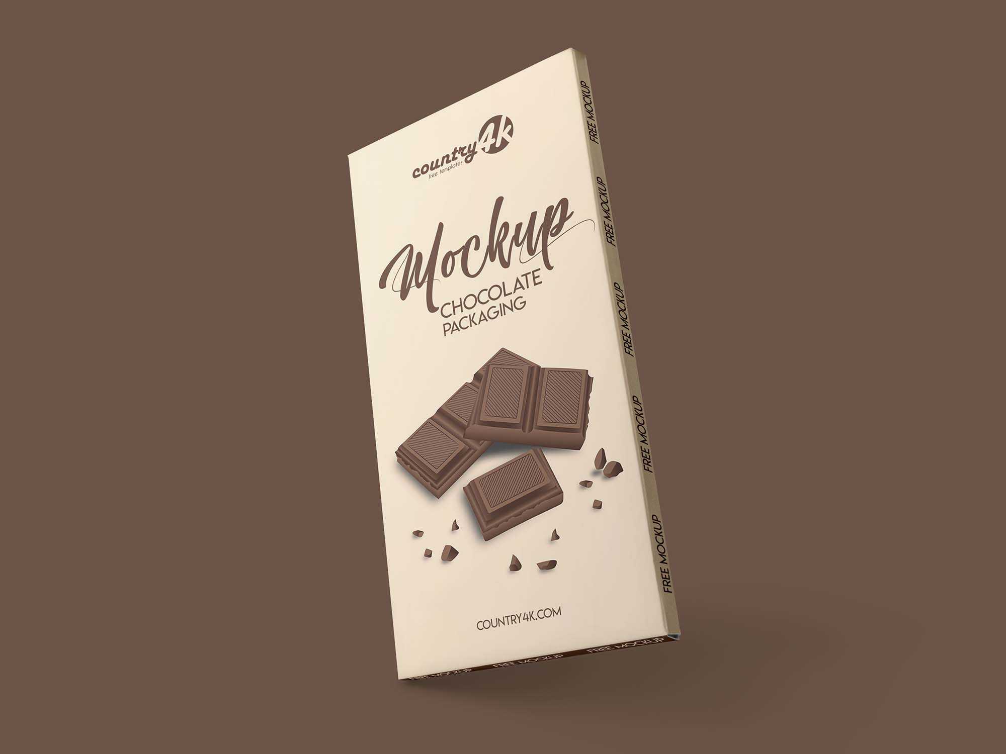 Free Chocolate Package Mockup (PSD)