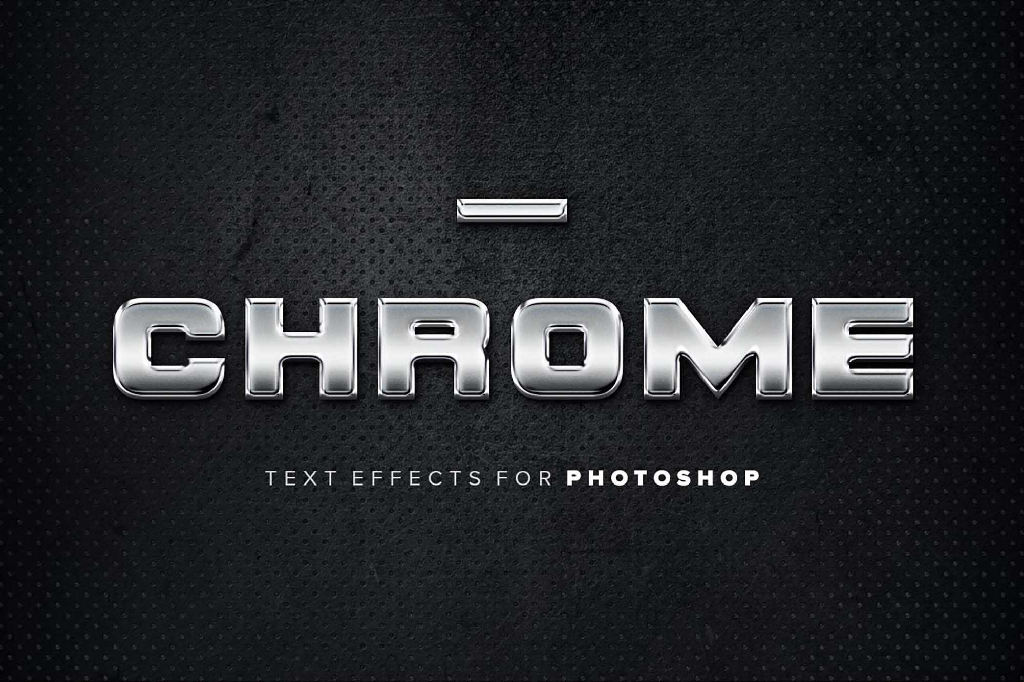 Free Chrome Text Effects (PSD)
