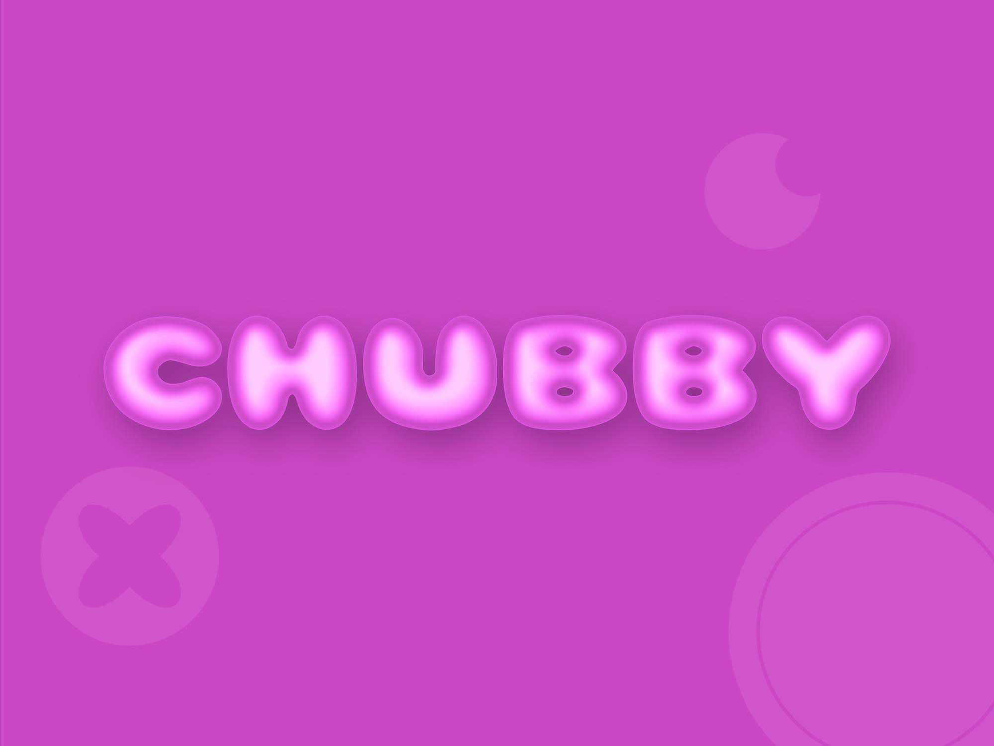 Free Chubby Illustrator Text Effect (AI)