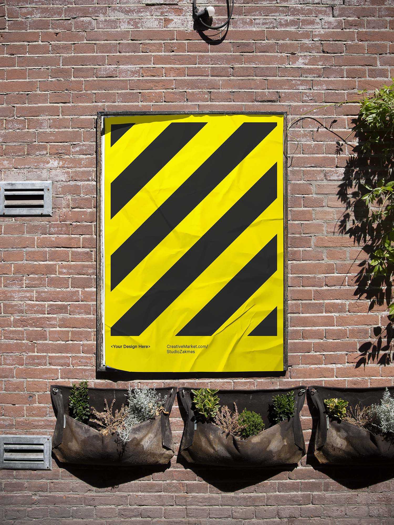 Free City Poster Mockup (PSD)