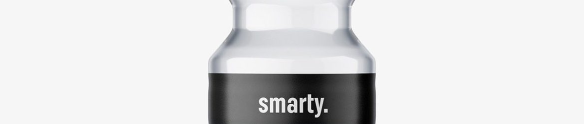 Free clear mineral water bottle mockup