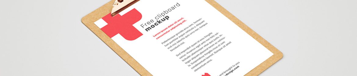 Free clipboard mockup