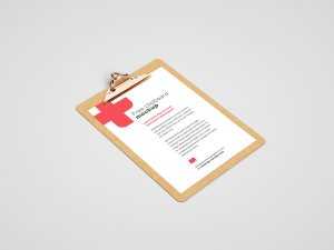Free clipboard mockup