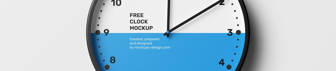 Free clock mockup - Instant Download