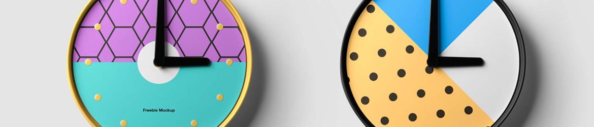 Free Clock Mockup (PSD)