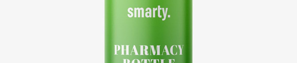 Free cobalt bottle mockup / 10ml