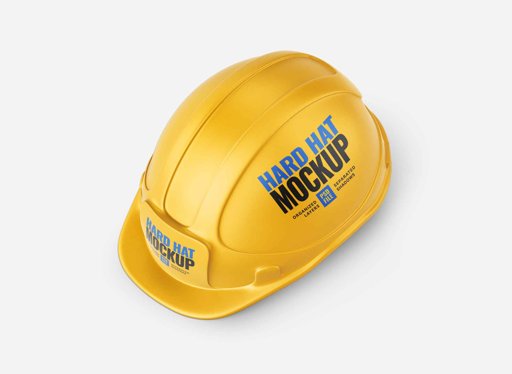 Free Construction Hard Hat Mockup (PSD)