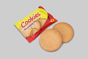 Free Cookies Packaging Mockup (PSD)