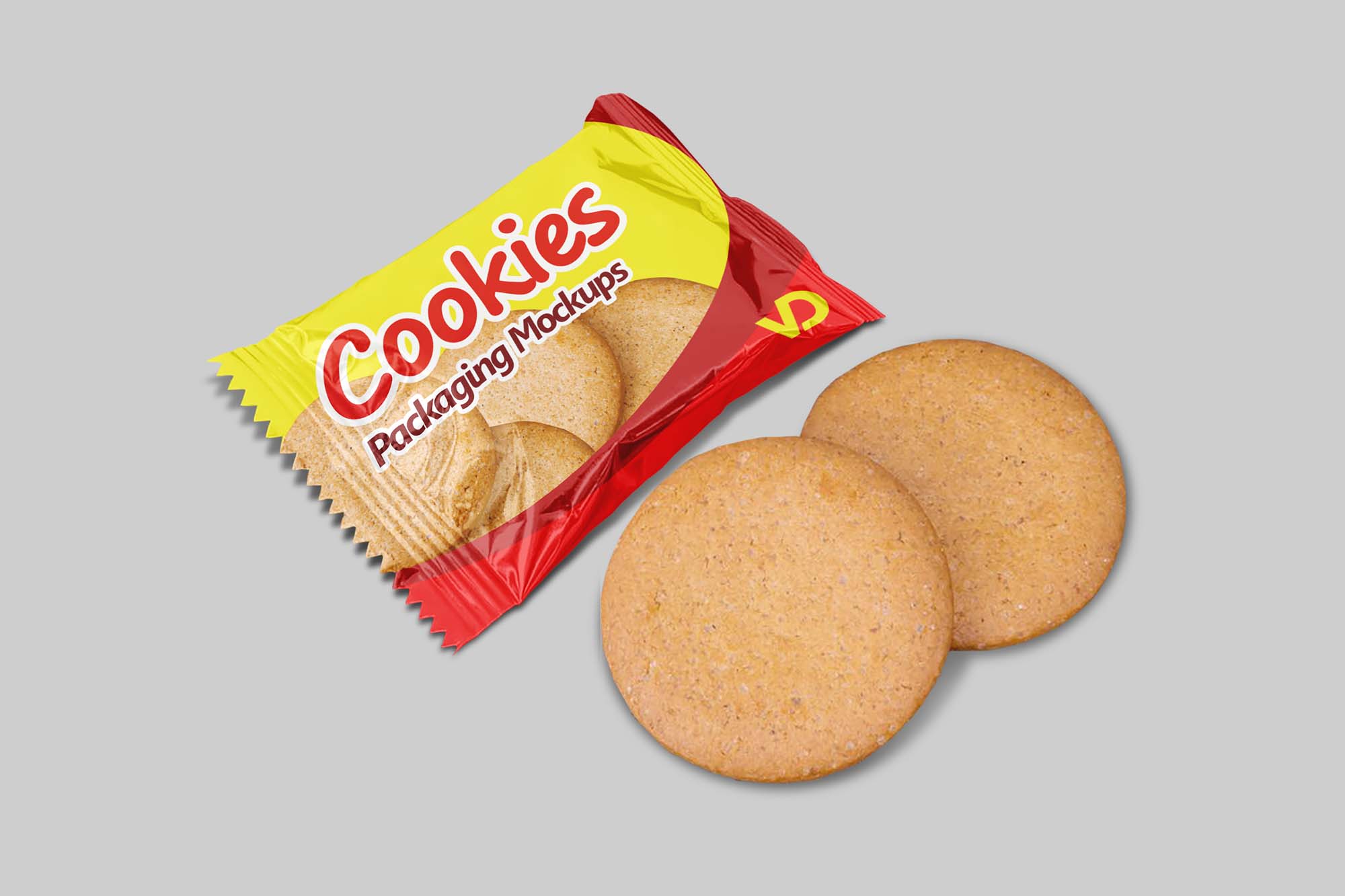 Free Cookies Packaging Mockup (PSD)