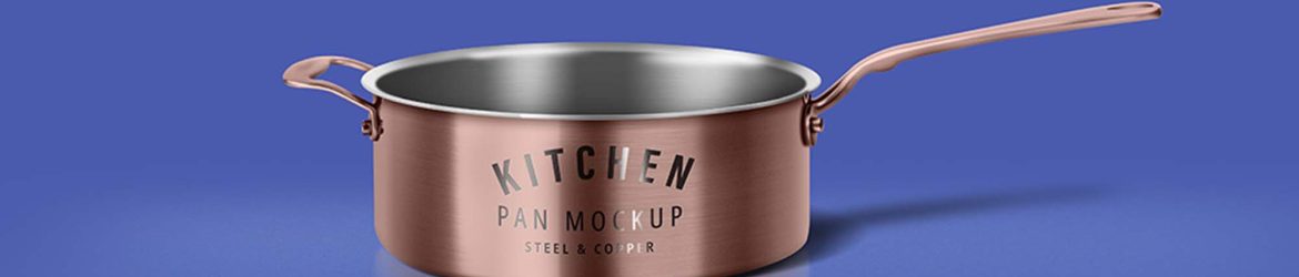 Free Cooking Pan Mockup (PSD)