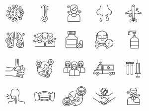 Free Coronavirus Vector Icons (AI)