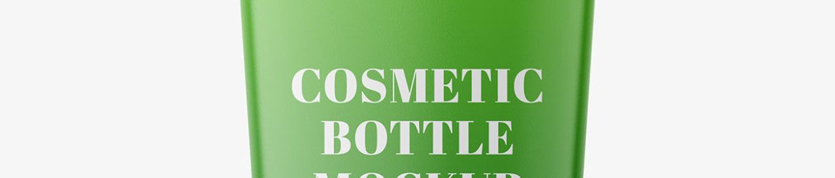 Free cosmetic bottle mockup