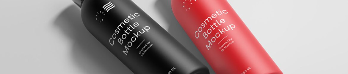 Free Cosmetic Bottle Mockups (PSD)