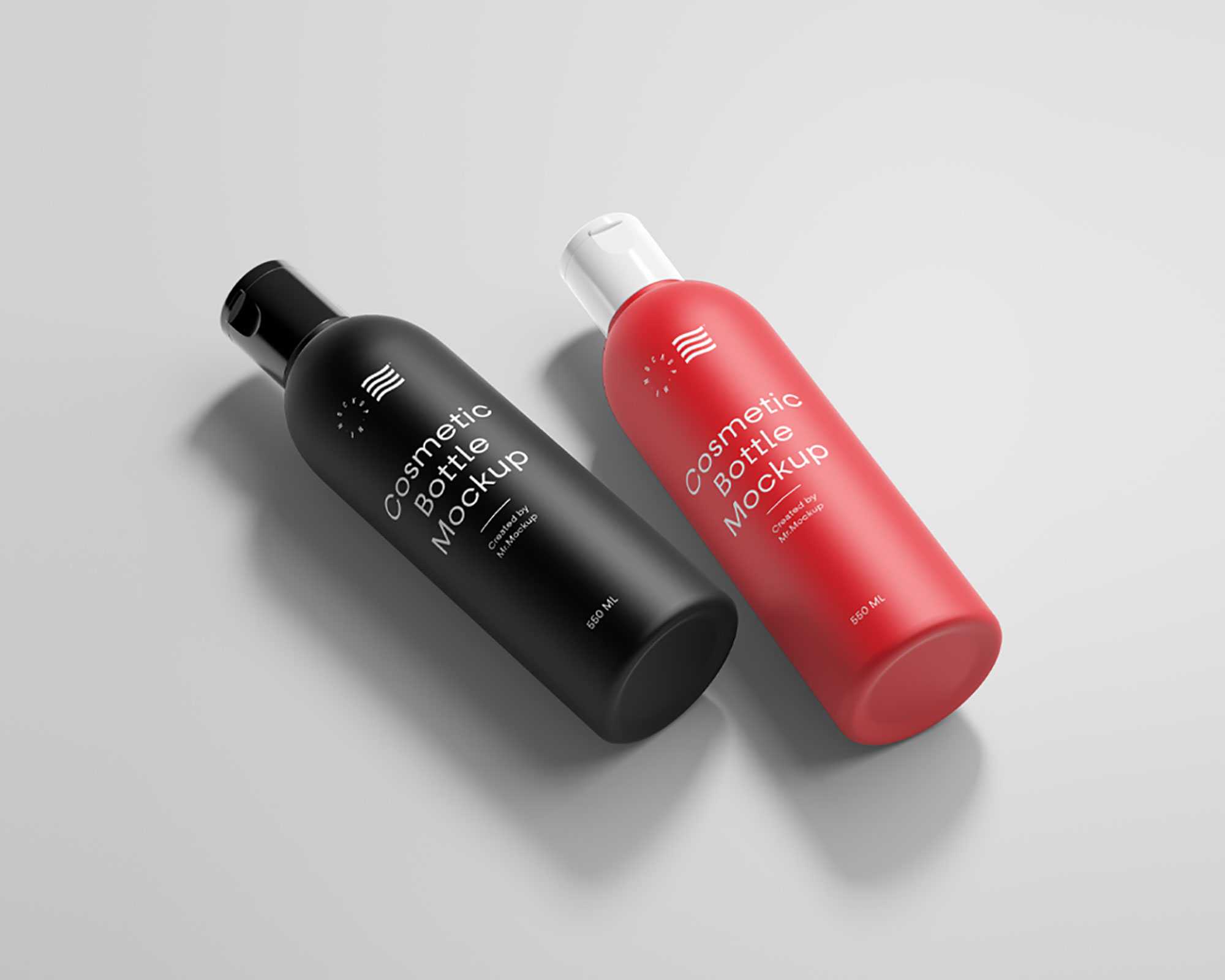 Free Cosmetic Bottle Mockups (PSD)