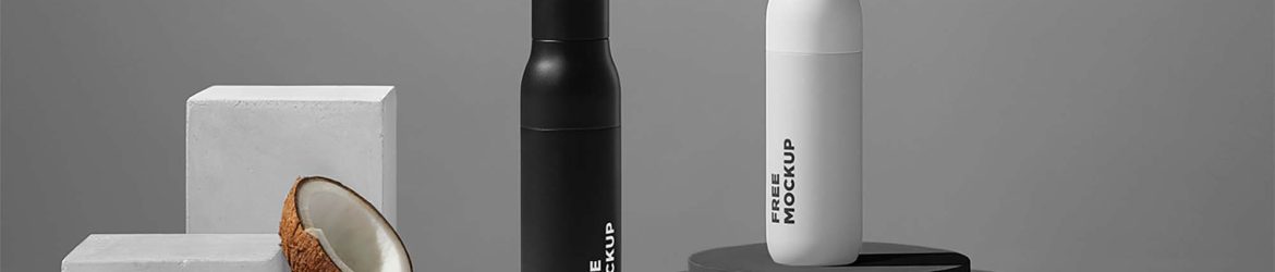 Free Cosmetic Bottle Packages Mockup (PSD) Free Cosmetic Bottle Packages Mockup (PSD)