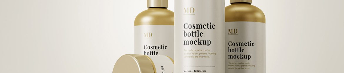 Free cosmetic line mockup