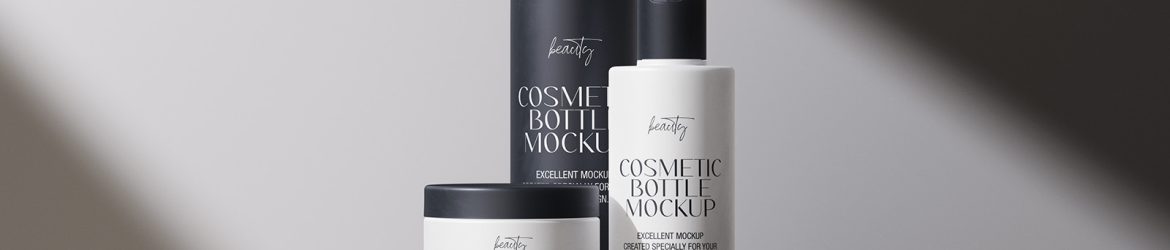 Free cosmetic set mockup - Instant Download