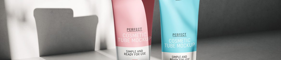 Free cosmetic tube mockup