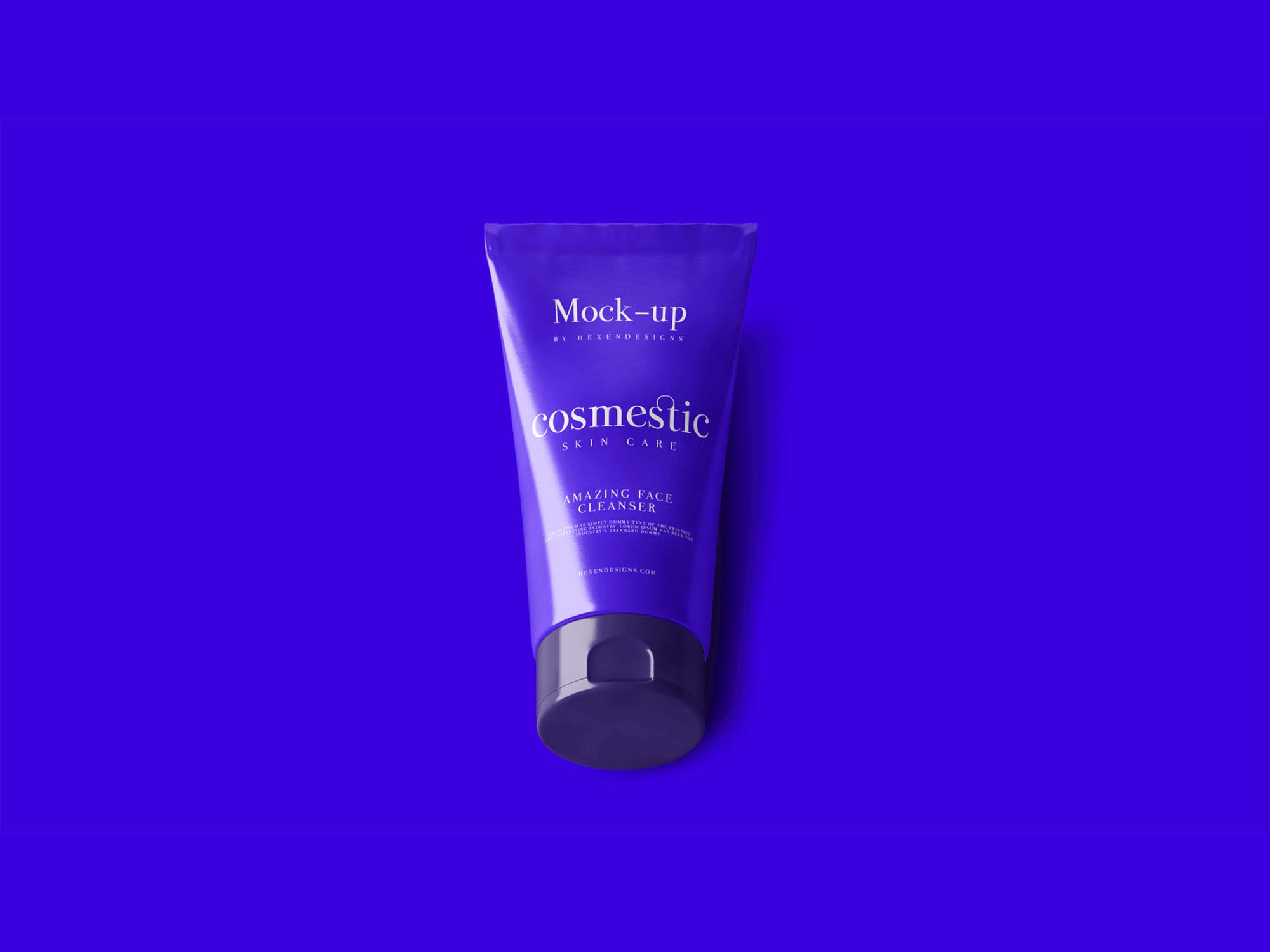 Free Cosmetic Tube Mockup (PSD)