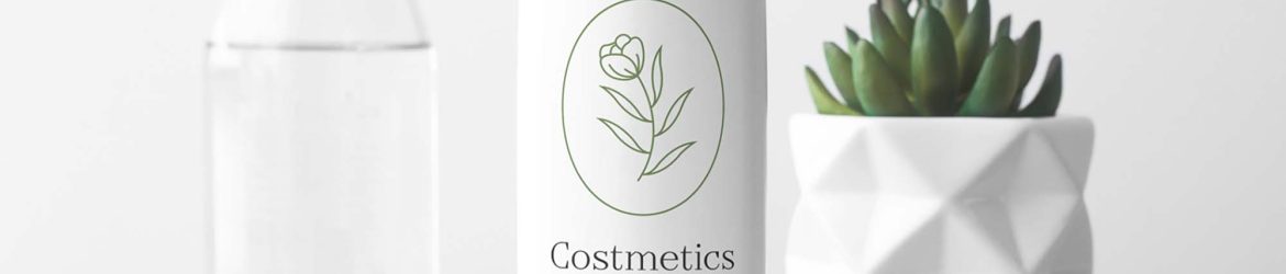 Free Cosmetics Bottle Mockup Scene (PSD)