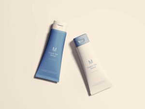Free Cosmetics Tubes Mockup (PSD)