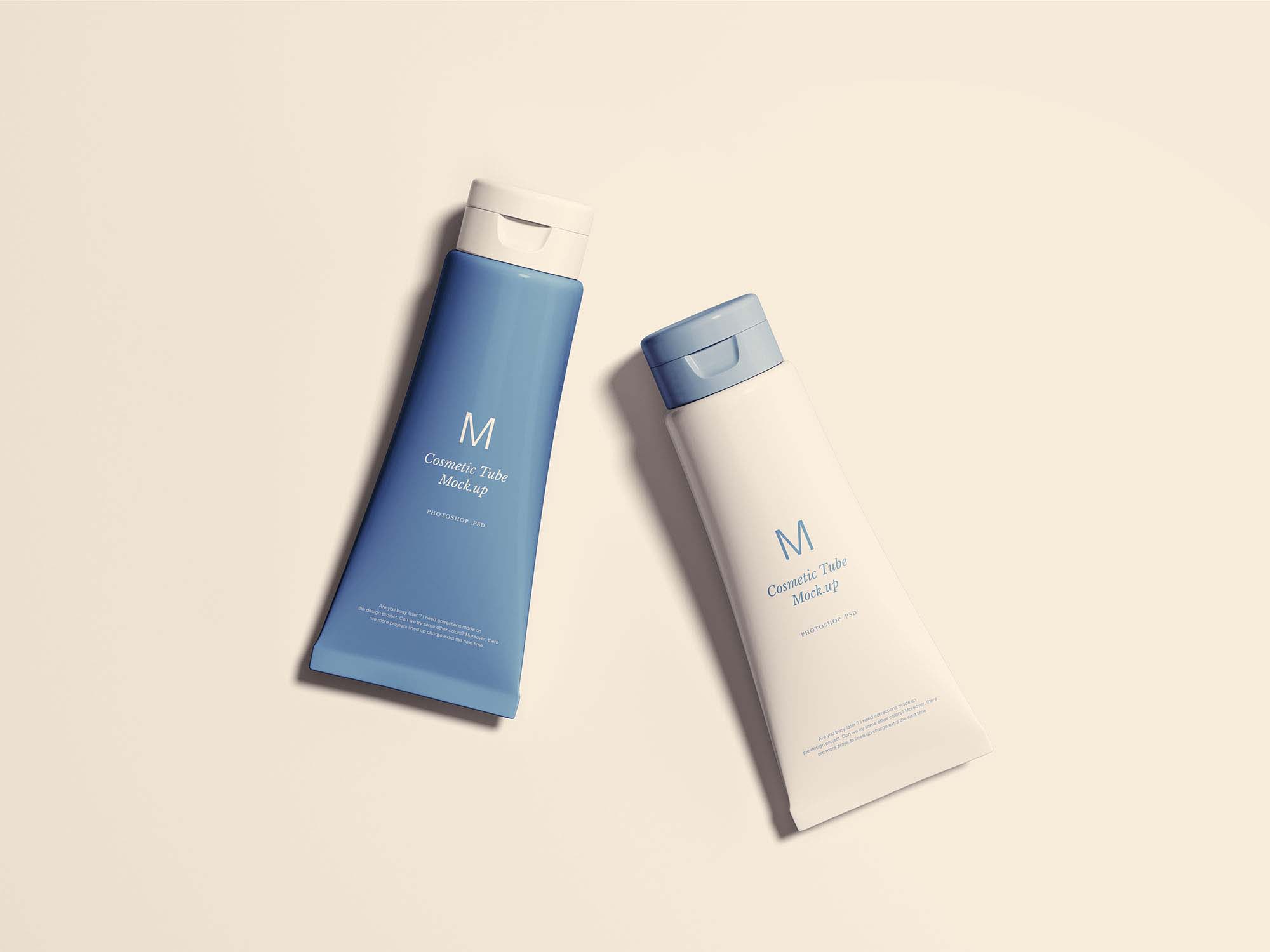Free Cosmetics Tubes Mockup (PSD)