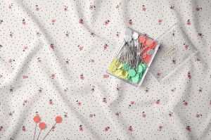 Free Creased Fabric Mockup (PSD)