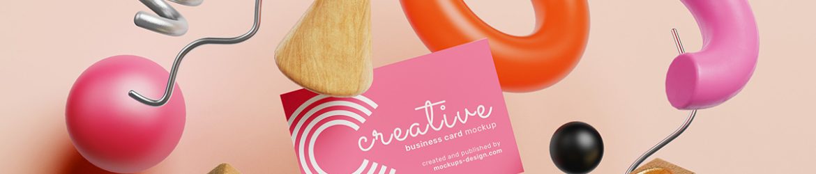 Free creative business card mockup
