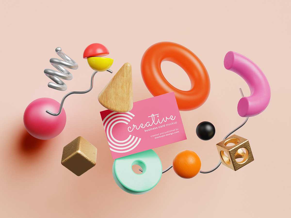 Free creative business card mockup