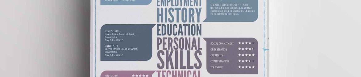 Free Creative Infographic Resume Template (AI)
