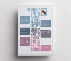 Free Creative Infographic Resume Template (AI)