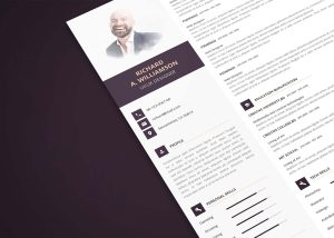 Free Creative Resume Template (PSD)