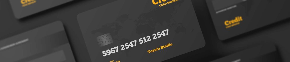 Free Credit Cards Mockup (PSD)