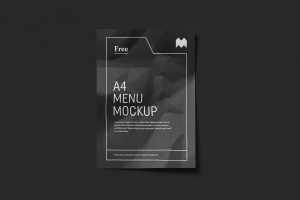 Free crumbled paper mockup - Instant Download