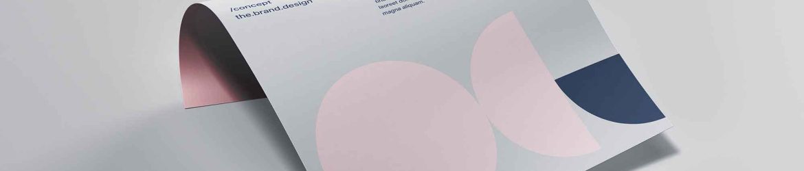 Free Curled Poster Mockup