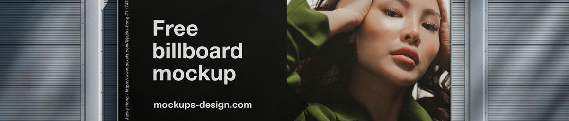 Free customizable billboard mockup