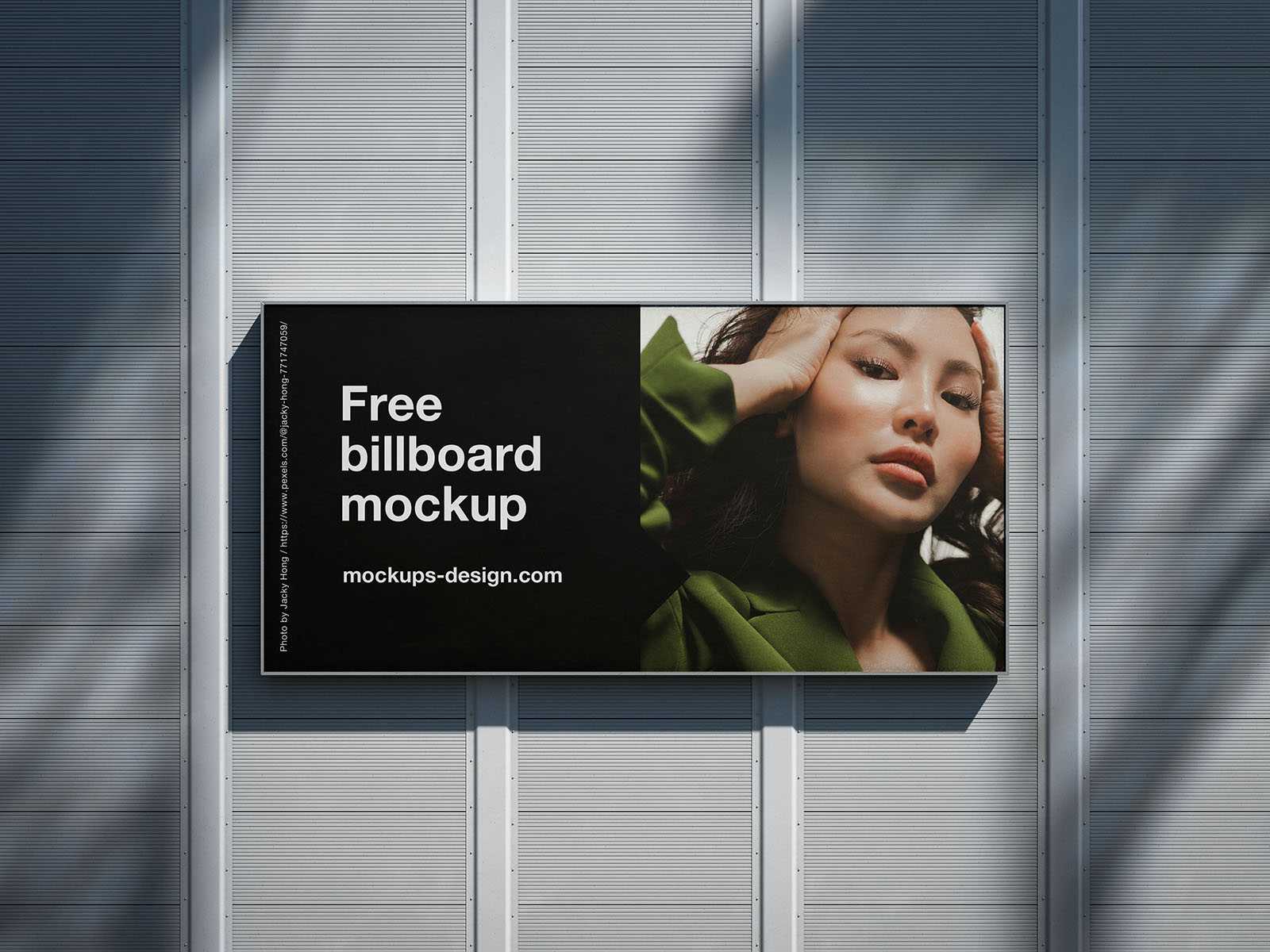 Free customizable billboard mockup