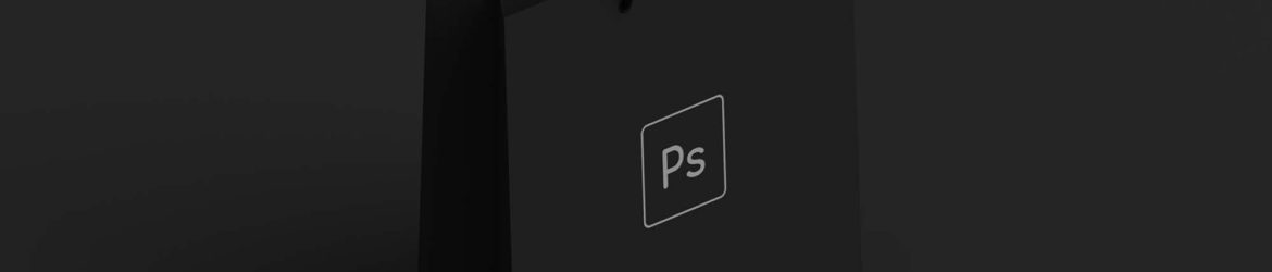 Free Dark Shopping Bag Mockup (PSD)